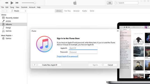 sign in itunes