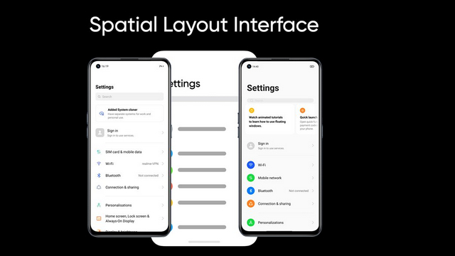 spatial layout interface