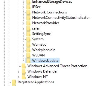 WindowsUpdate option