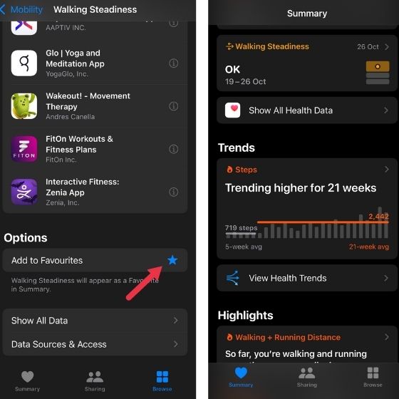 Walking Steadiness Add to favorites