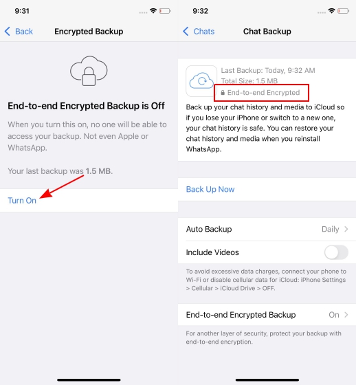 WhatsApp Beta para iOS obtém backups criptografados de bate-papo de ponta a ponta