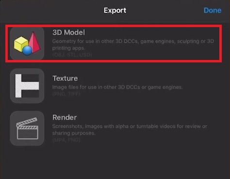 3D Model export in Forger