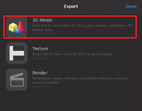 Forger 中的 3D 模型导出