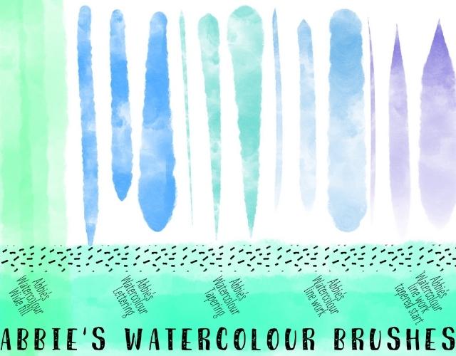 Abbie's Convincing Watercolor Brushes