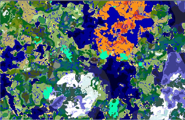 All Biomes Around Spawn in 1500 blocks