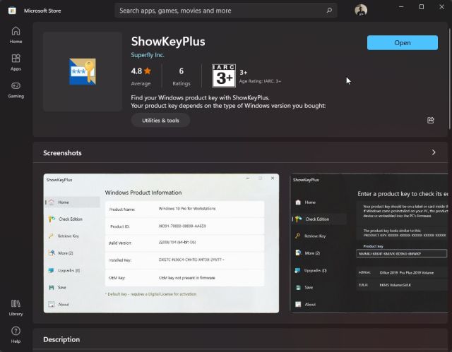 Method 2: Find Your Windows 11 Product Key With ShowKeyPlus
