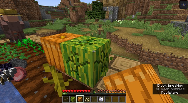 Romper melón en Minecraft