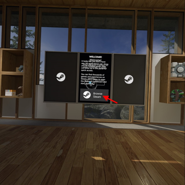 Bla gjennom Steamvr Oculus Quest 2