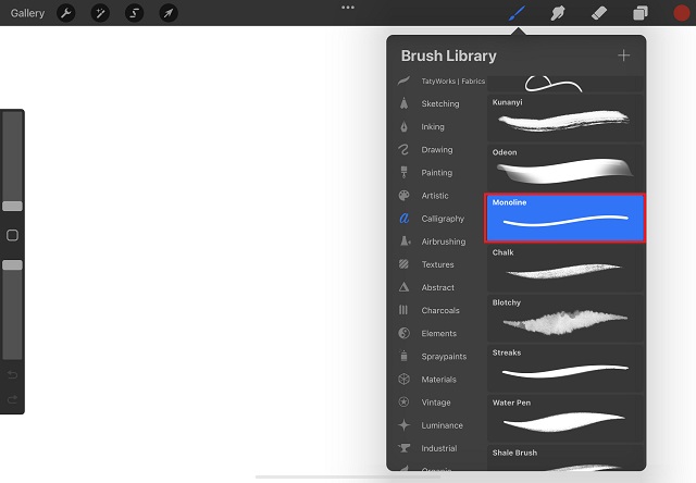 Brush Library | Stroke Stabilization in Procreate