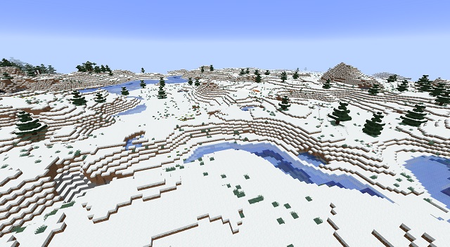 Continous Snowy Biome with 20+ Villages