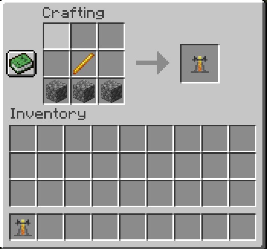 how to make a brewing stand in minecraft