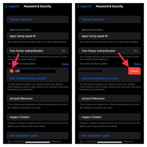 تغيير رقم هاتف Apple ID الخاص بك