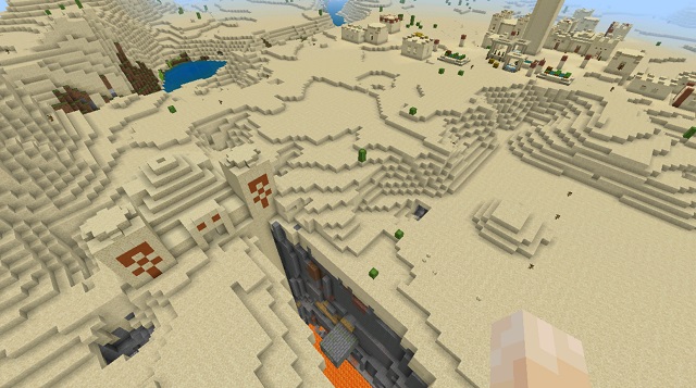 Desert Temple Above Exposed Stronghold Ravine