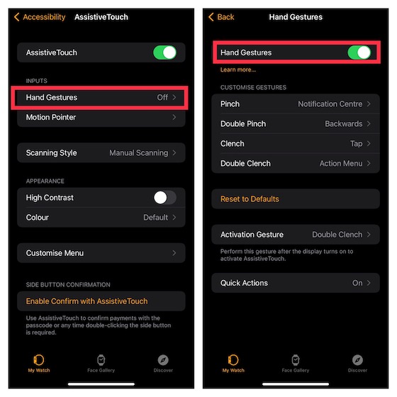 Activer Les Gestes De La Main Assistivetouch Sur Apple Watch 