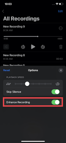 Enhance Voice Memos on iPhone and iPad 