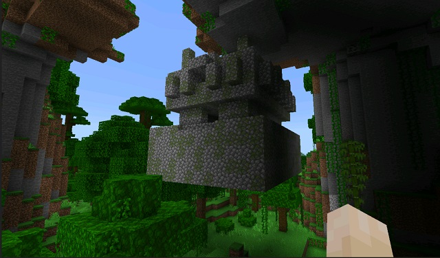 Floating Jungle Temple in Minecraft for PS4 and Xbox One