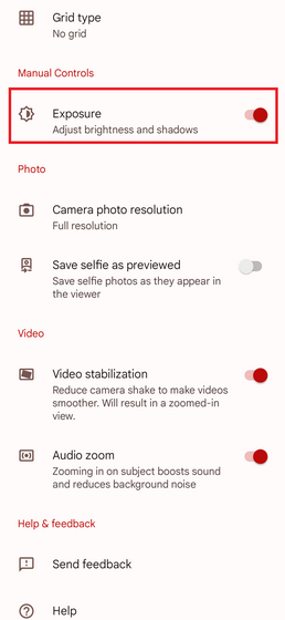 Google Camera Manual Exposure