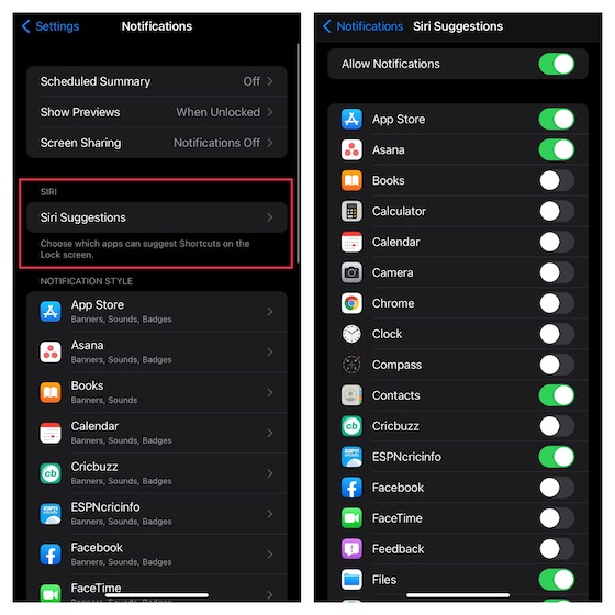 Hide Siri Suggestions from lock screen on iPhone and iPad
