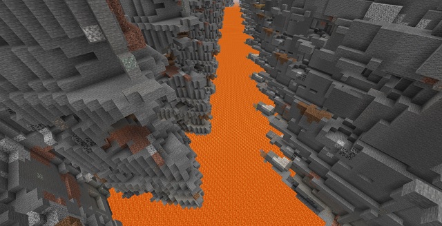 Infinite Glitched Ravine in Minecraft for PS4 and Xbox One