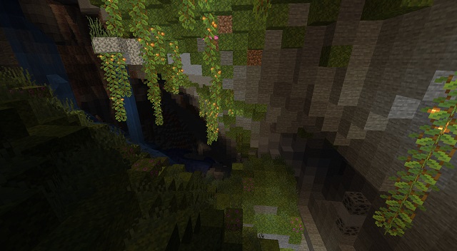 Grottes luxuriantes Minecraft 1.18 Biome