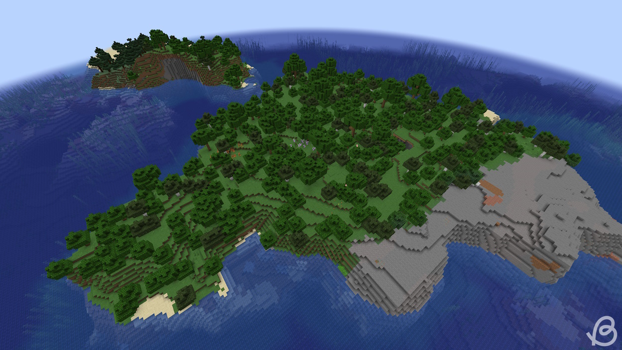 Island with a decently sized forest
