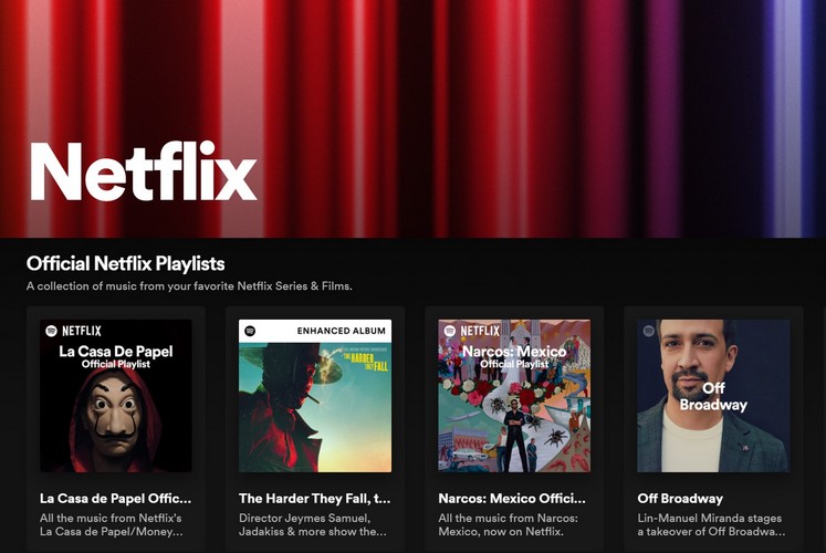 Spotify Now Has a Dedicated Hub for All Netflix Soundtracks, Playlists, and Podcasts