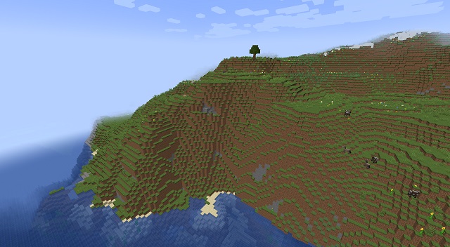 Plains Mountain in Minecraft