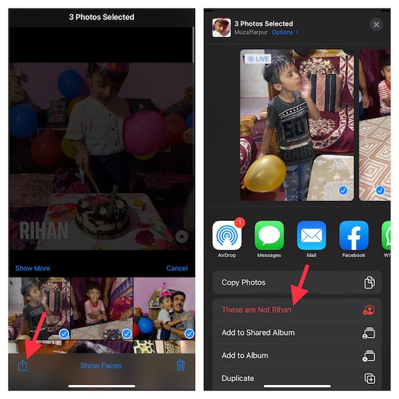 Remove images from People Profile on iOS