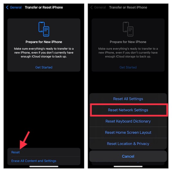 Reset Network Settings on iPhone and iPad 