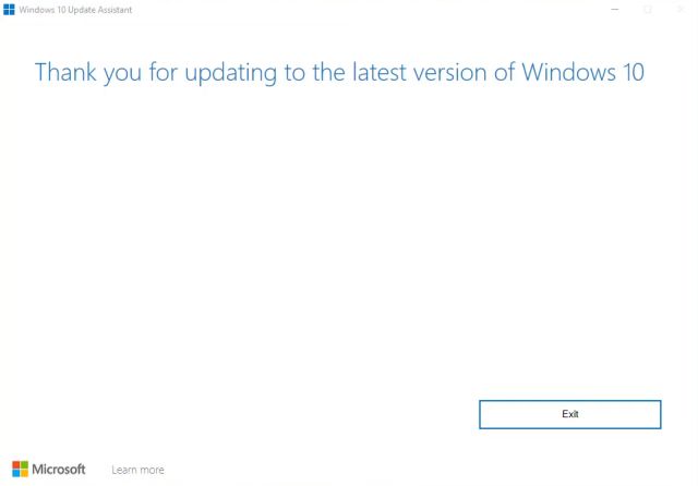 Установите Windows 10 (21H2), ноябрь 2021 г. Сборка с помощником по обновлению