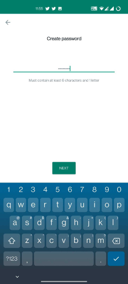 установить пароль для резервного копирования чата WhatsApp на Android
