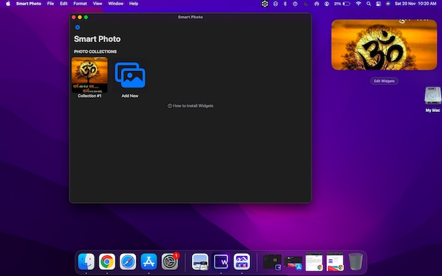 Smart Photo Widget for macOS