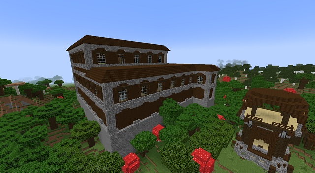 Simple wood house I made! What do you think? in 2023  House in the woods,  Minecraft mansion, Minecraft houses