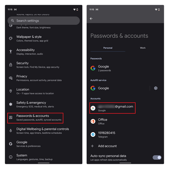 google account settings - Google Play Store Something Went Wrong