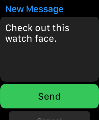Send a watch face to people
