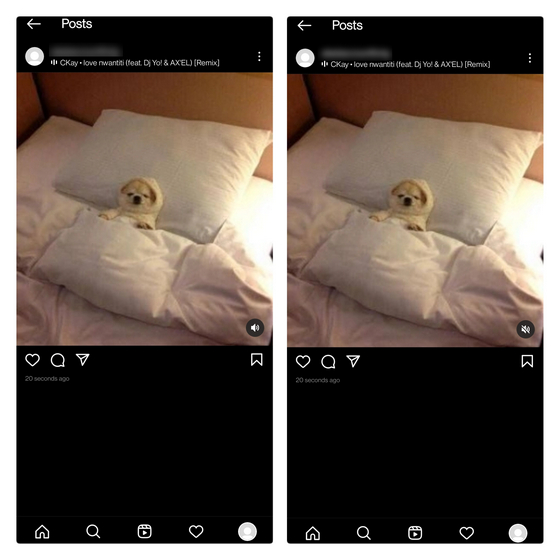 Instagram-Post stummschalten oder aufheben
