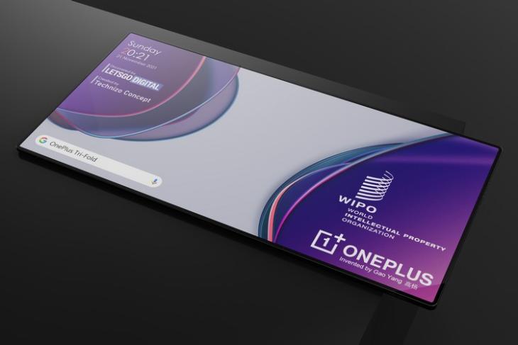OnePlus Patent Reveals a Tri-Fold, Dual-Hinge Smartphone