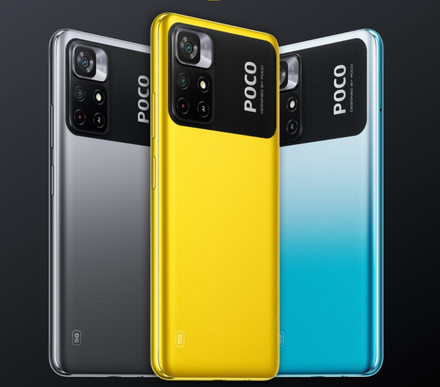 Xiaomi Poco M4 Pro 5G Poco Yellow 64GB 6GB RAM Gsm Unlocked Phone MediaTek  Dimensity 810 5G 50MP The phone comes with a 6.60-inch touchscreen display  with a resolution of 1080x2400 pixels