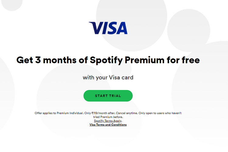 Get 3 Months of Spotify Premium for Free Using Visa Cards; Here's How