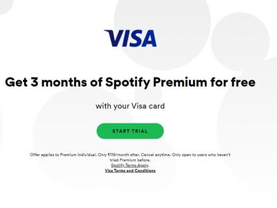spotify premium visa offer