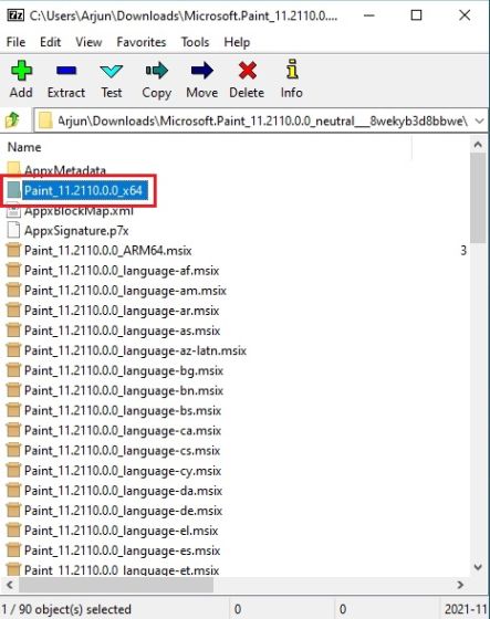 Ubah aplikasi cat Windows 11