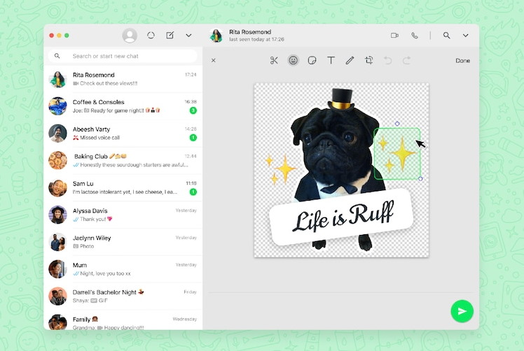 whatsapp web and desktop now lets you make custom stickers, here's how it works