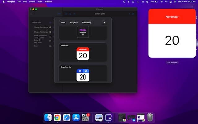 widgety for macOS