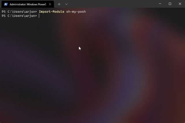 Customize PowerShell in Windows Terminal With Oh My Posh