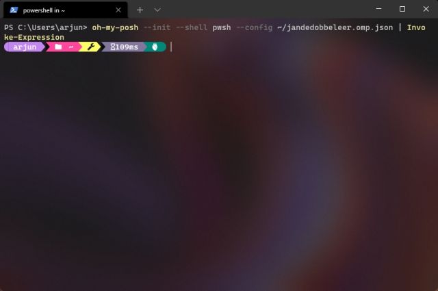 Customize PowerShell in Windows Terminal With Oh My Posh