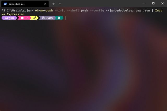 Customize PowerShell in Windows Terminal With Oh My Posh
