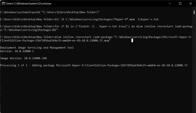 Enable Hyper-V in Windows 11 Home (2021)