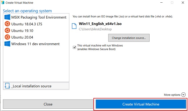 Create a Virtual Machine With Hyper-V in Windows 11 Home