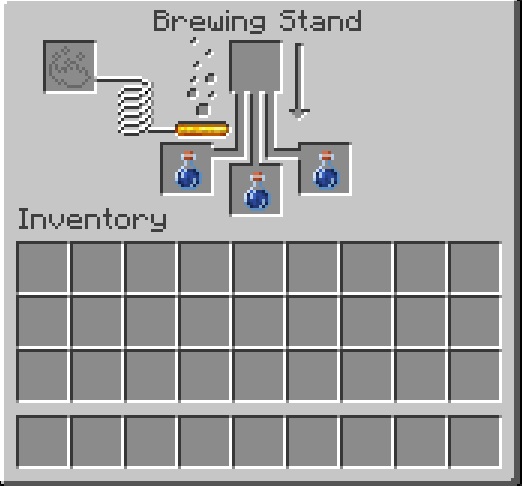 Awkward Potion in Minecraft Brewing Stand