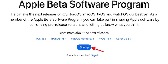 зарегистрируйте свой Mac для программы бета-тестирования macOS 